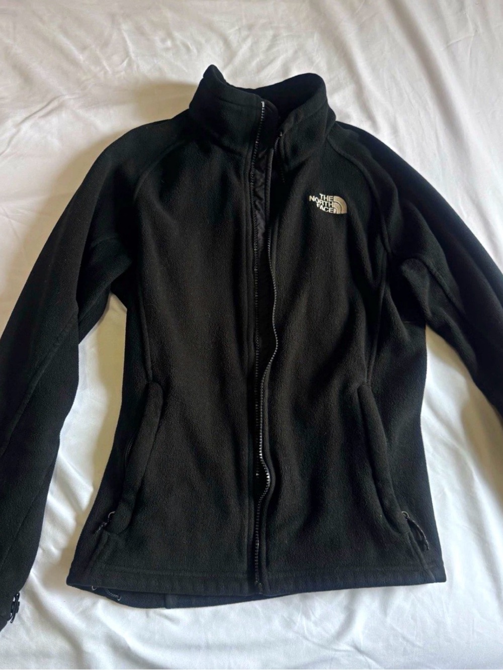 The North Face Women's Black Fleece Full-Zip Jacket Medium like new warm fall
